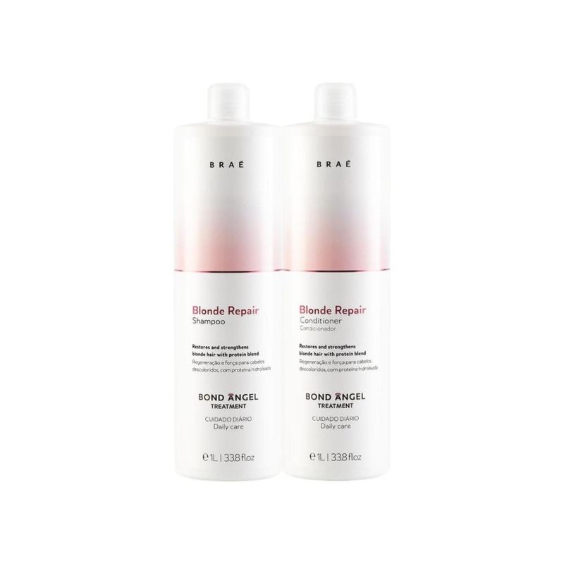 Braé Blonde Repair Bond Angel Kit Shampoo - Condicionador 1L