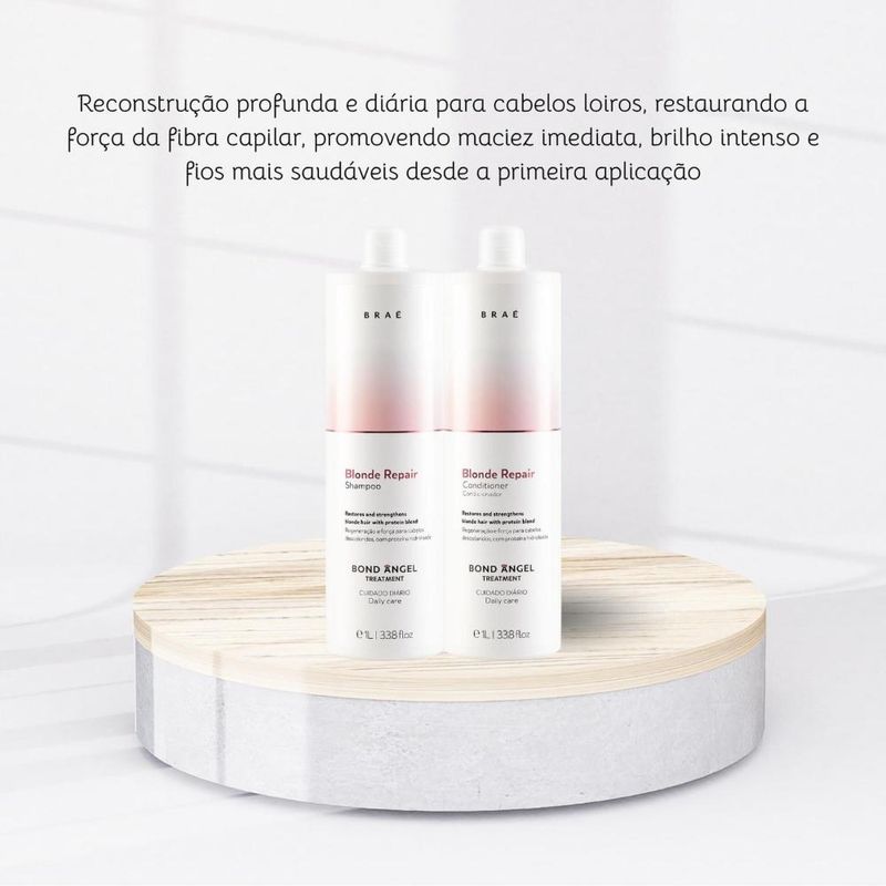 Braé Blonde Repair Bond Angel Kit Shampoo - Condicionador 1L