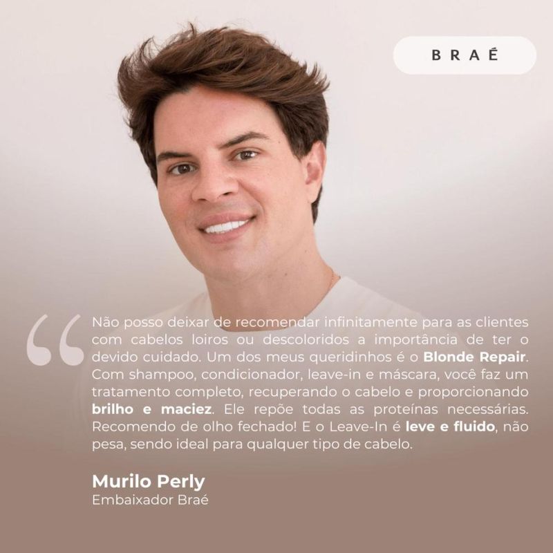 Braé Blonde Repair Bond Angel Kit Shampoo - Condicionador 1L