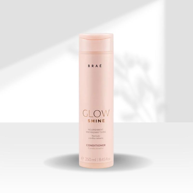 Braé Glow Shine Nutrição e Brilho Kit 3 Condicionador 250ml