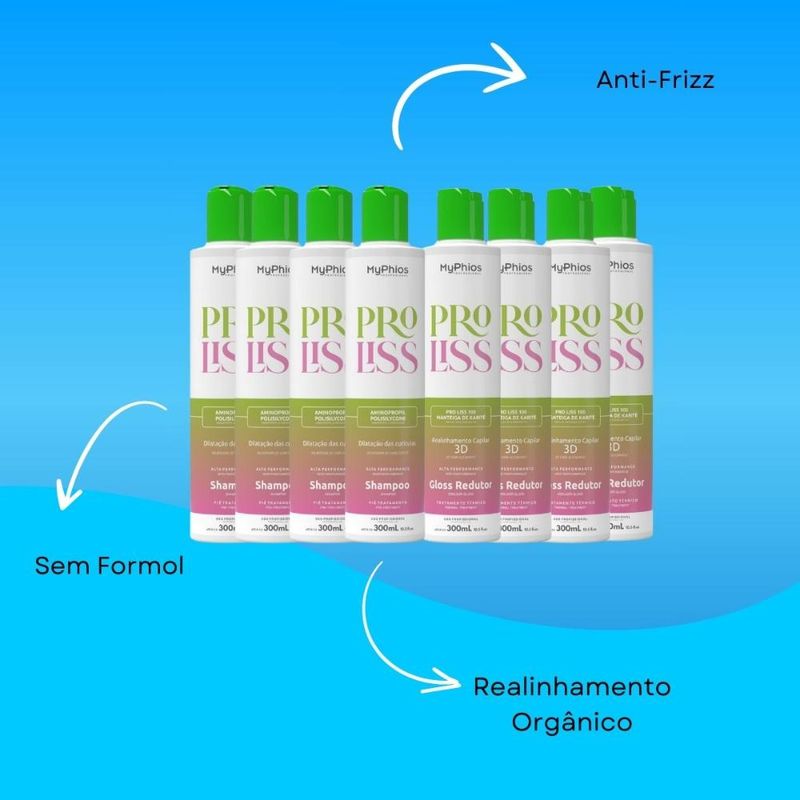 MyPhios ProLiss Kit 4 Realinhamento Capilar 300ml