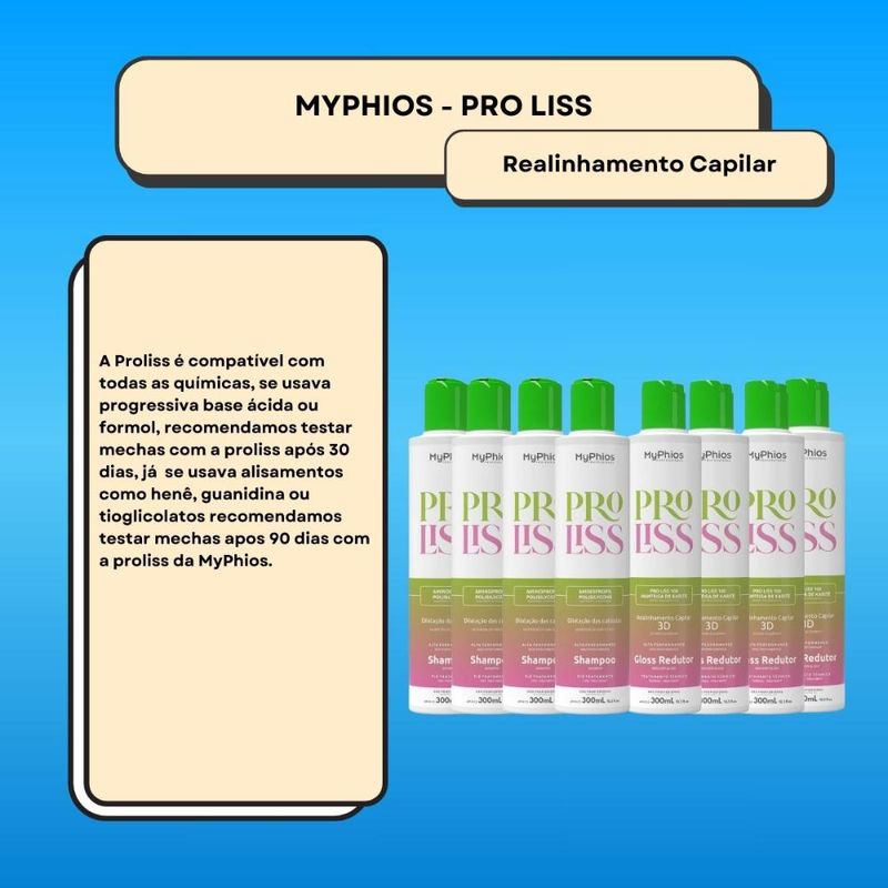 MyPhios ProLiss Kit 4 Realinhamento Capilar 300ml