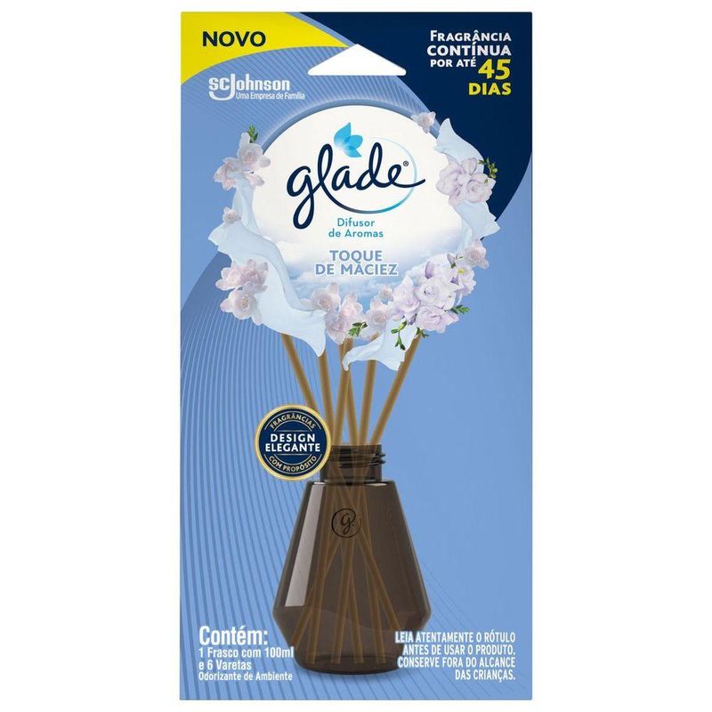 Glade - Kit 2 Difusor de Ambiente Toque de Maciez - 100ml cada