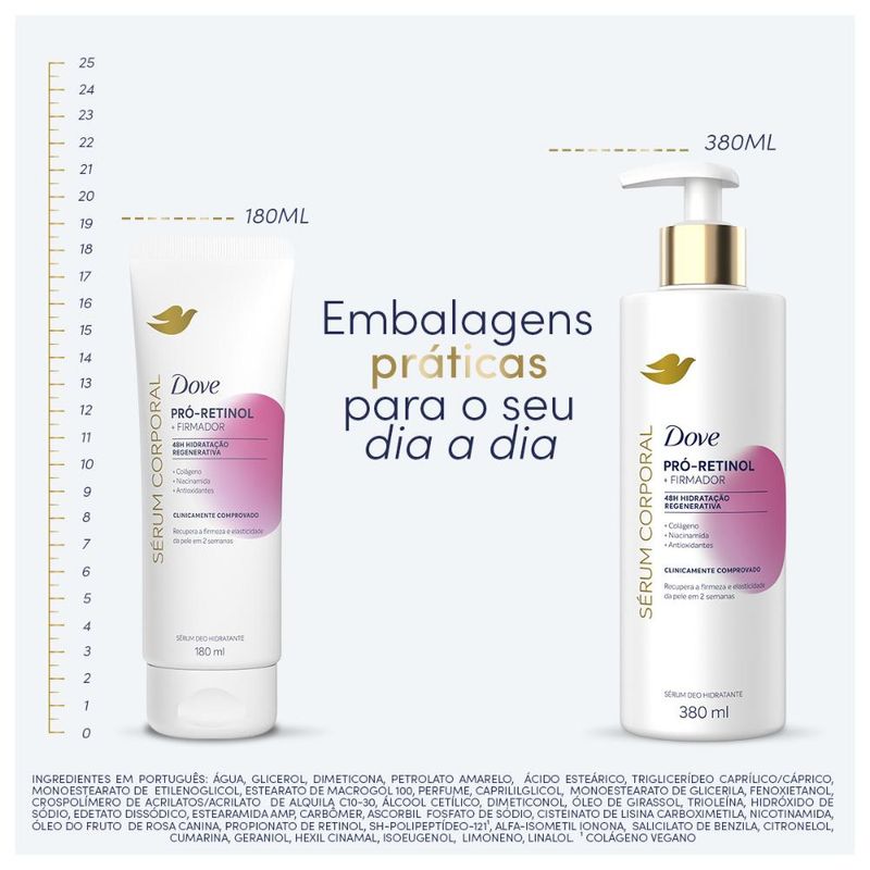 Dove - Sérum Hidratante Corporal Pró Retinol + Firmador - 180ml