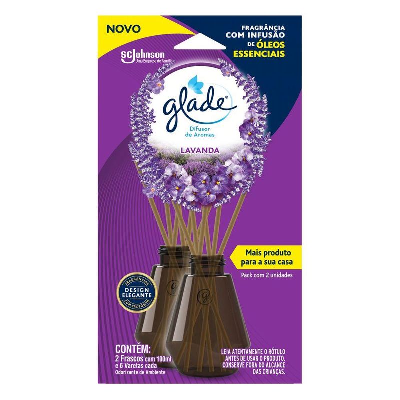 Glade - Difusor de Ambiente Lavanda - 2un de 100ml cada