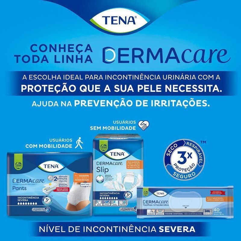 Tena - Fralda Geriátrica Slip Dermacare - G Leve 32 Pague 28 Unidades