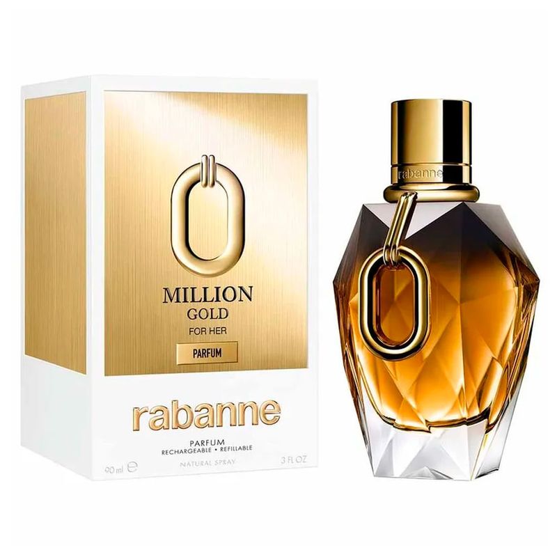 Paco Rabanne - Perfume Feminino - Million Gold For Her Parfum 90ml (Refil)