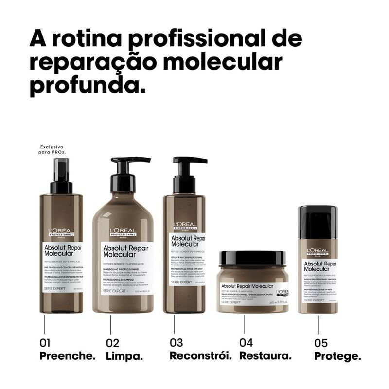 Máscara L'Oréal Professionnel Serie Expert Absolut Repair Molecular - 150ml
