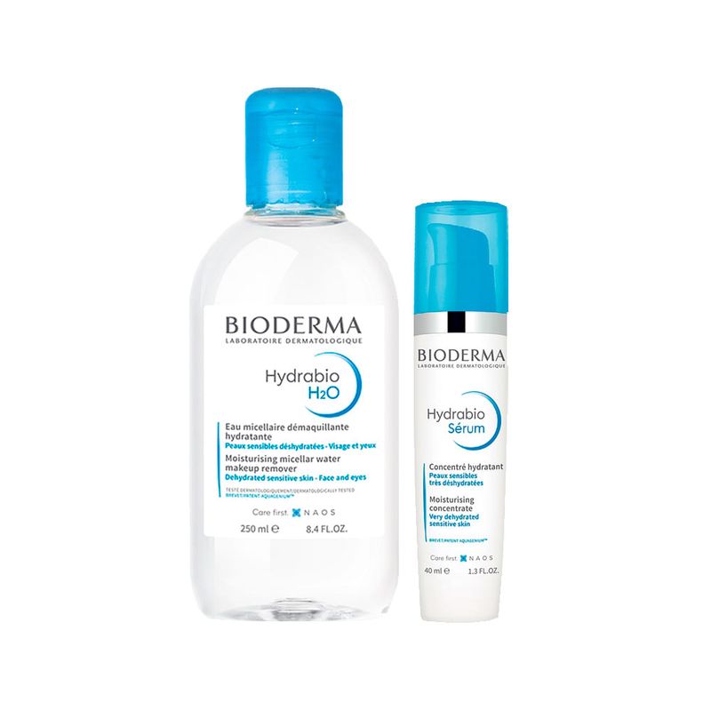 Kit Bioderma Hydrabio - Água Micelar 250ml + Sérum Facial 40ml