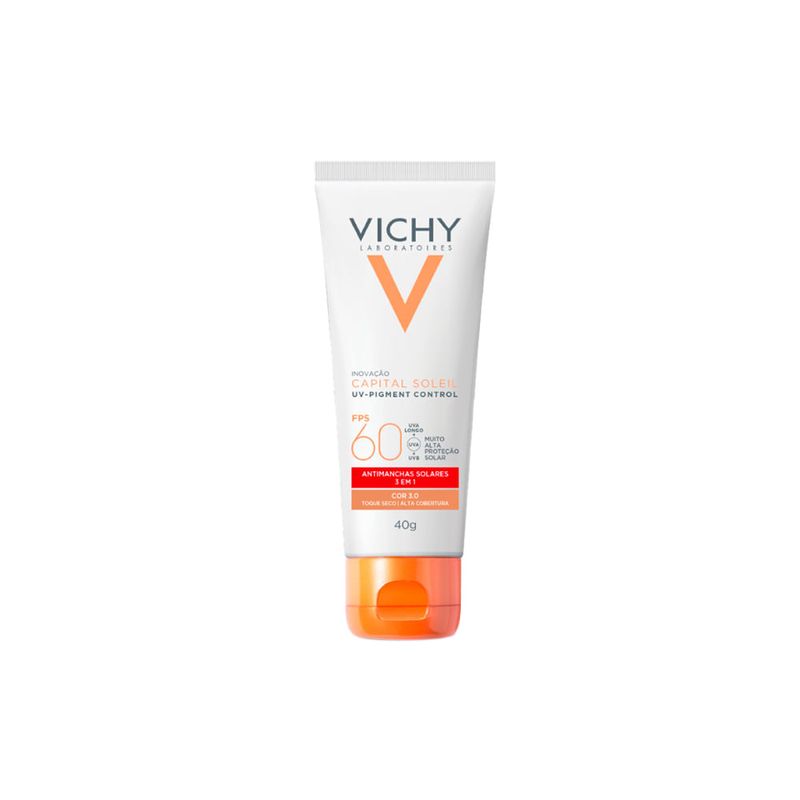 Protetor Solar Vichy Capital Soleil - Facial Antimanchas UV-Pigment Control FPS 60 30 40g
