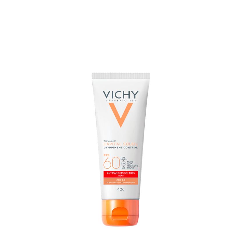 Protetor Solar Vichy Capital Soleil - Facial Antimanchas UV-Pigment Control FPS 60 30 40g