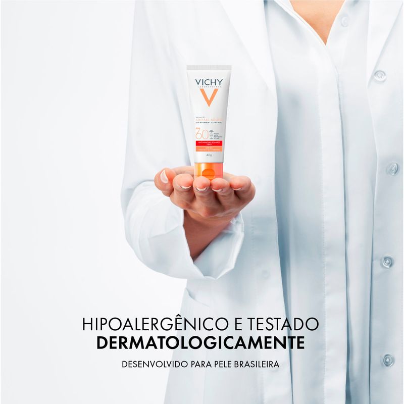 Protetor Solar Vichy Capital Soleil - Facial Antimanchas UV-Pigment Control FPS 60 30 40g