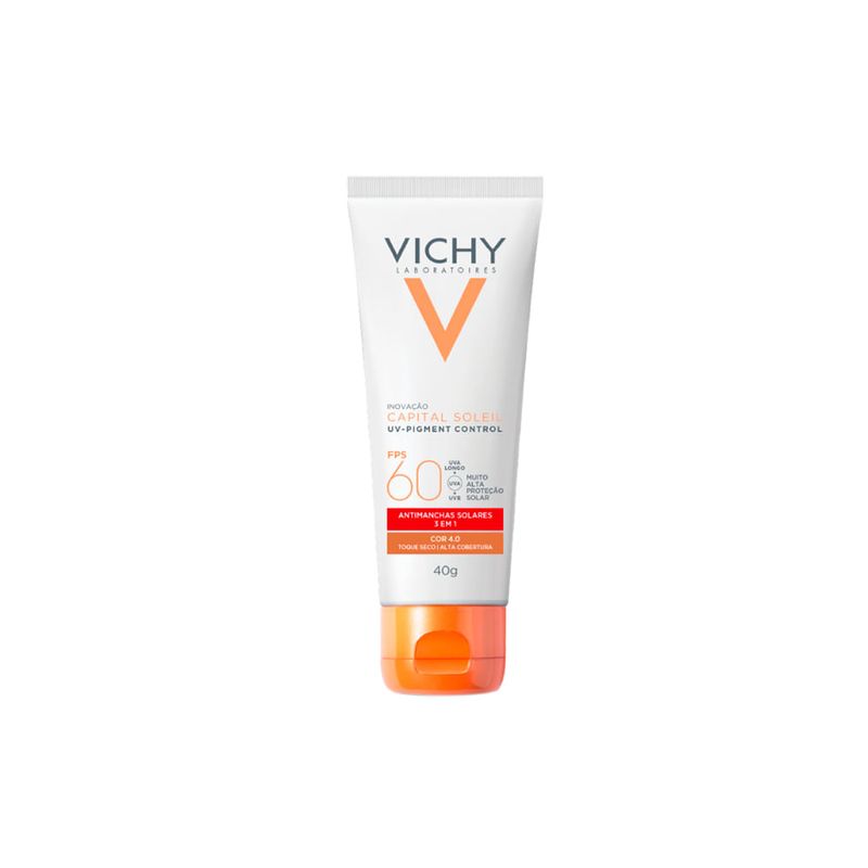 Protetor Solar Vichy Capital Soleil - Facial Antimanchas UV-Pigment Control FPS 60 40 40g