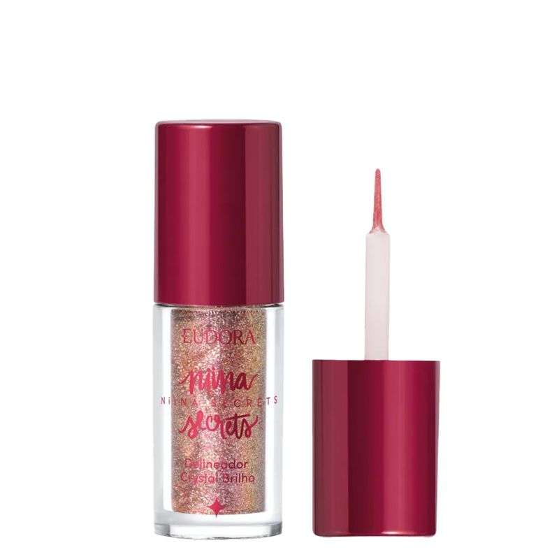 Delineador Eudora Niina Secrets Crystal - Brilho Rose Gold