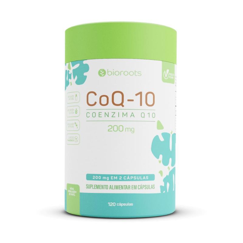 Coenzima Q10 200mg com 120 cápsulas - Bioroots