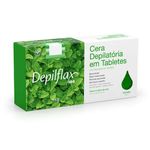 Cera Depilatoria Quente Hortela 1Kg Depilflax