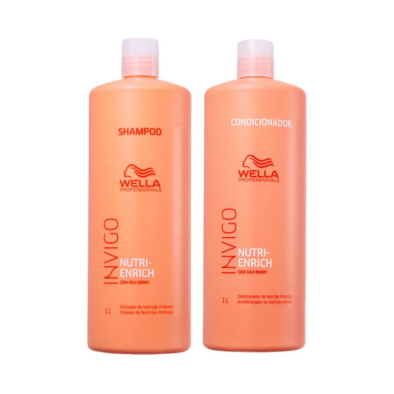 Kit Wella Professionals Invigo Nutri Enrich - Shampoo 1000 ml + Condicionador 1000 ml