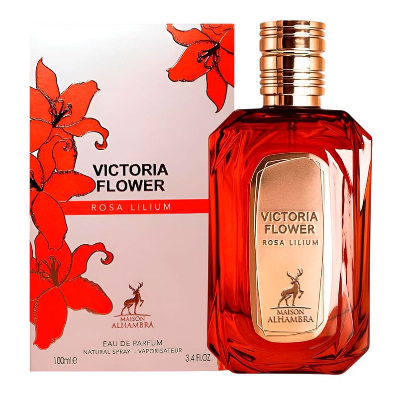 Perfume Feminino - Maison Alhambra - Victoria Flower Rosa Lilium EDP 100ml