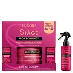 Kit Cronograma Capilar - Eudora Siàge Pro Cronology - 3 Produtos + Leave-in 100ml