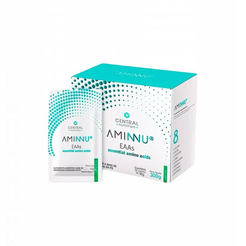 2x Kit Aminnu EAA's 10g - Tangerina + Limão - Central Nutrition