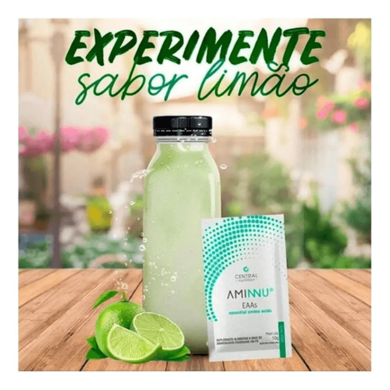 Kit Aminnu EAA's 10g - Tangerina + Limão - Central Nutrition