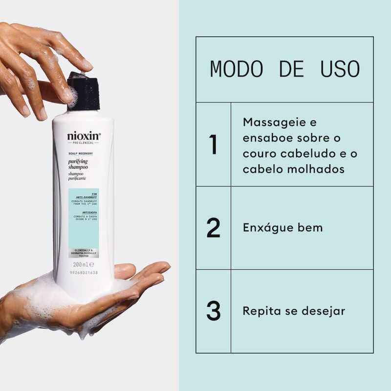 Shampoo 200ml - Nioxin - Anticaspa Purificante Scalp Recovery