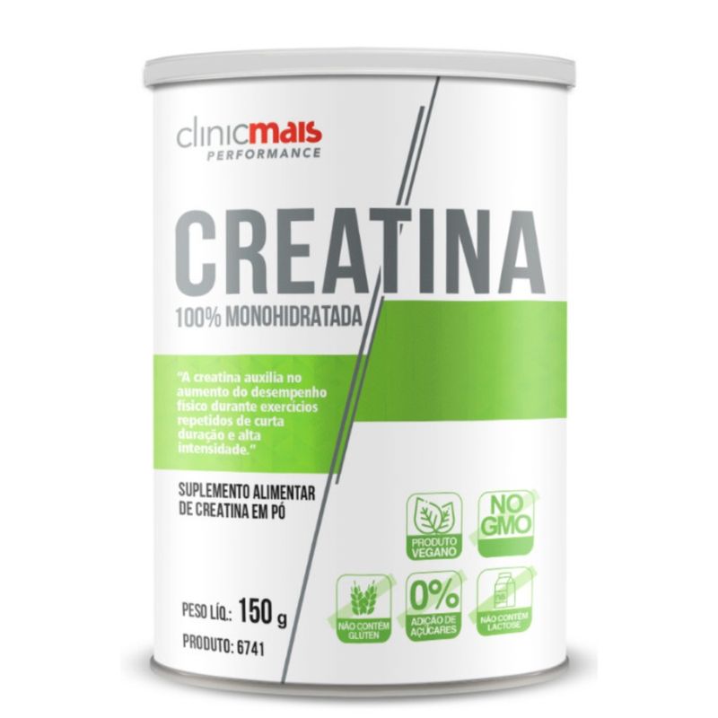 ClinicMais - Creatina Pura - 150g Sabor Neutro