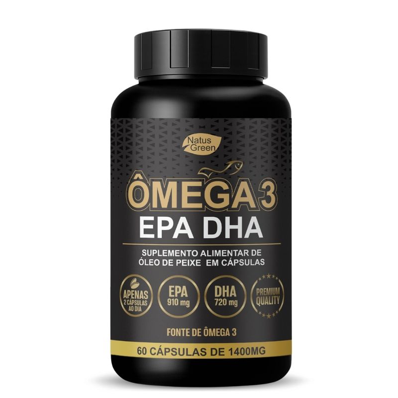 Natus Green - Ômega 3 Super Concentrado - 60 Cápsulas 1400mg