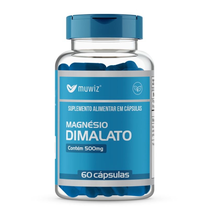 Muwiz - Magnésio Dimalato - 60 Cápsulas 500mg