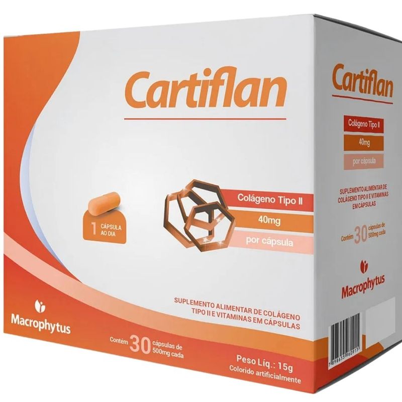 Macrophytus - Cartiflan Colágeno Tipo 2 + Vitaminas - 30 Cápsulas