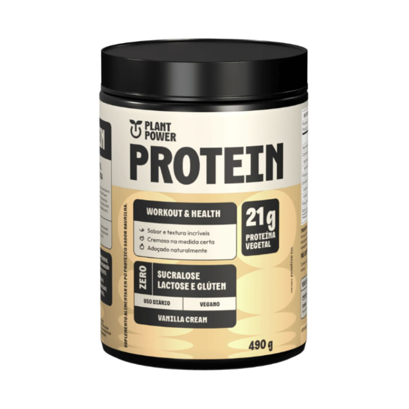 Plant Power - Protein Vanilla Cream - 490g