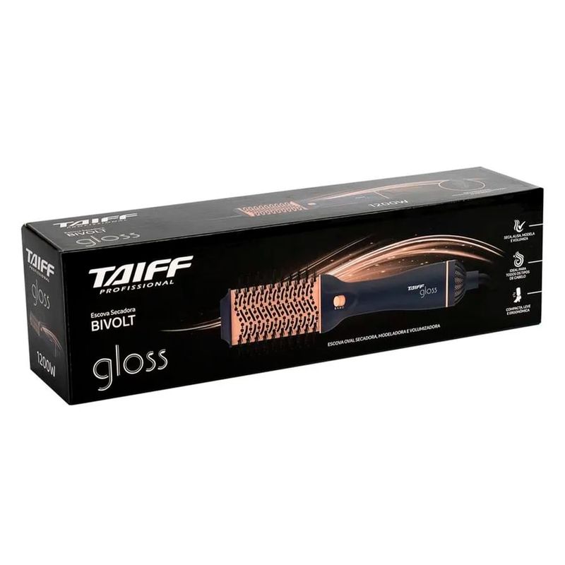 Taiff - Gloss Blue 1200W - Escova Secadora Bivolt