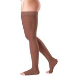Select Comfort - Meia 7/8 Premium 20-30mmHg Aberta - Chocolate - GG2