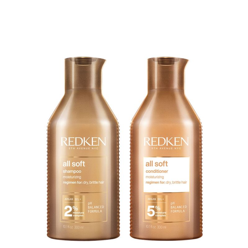 Redken - Kit All Soft - Shampoo 300ml + Condicionador 300ml