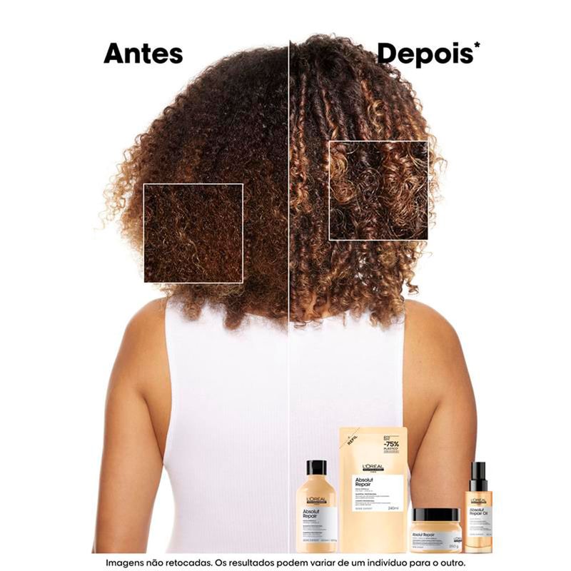 L'Oréal Professionnel - Óleo Capilar Absolut Repair Gold Quinoa Protein 10 in 1 - 90ml