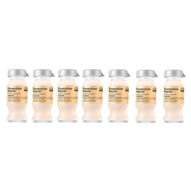 L'Oréal Professionnel - Kit Serie Expert Absolut Repair Lipidium Powerdose - Ampola 10ml - 8 Unidades