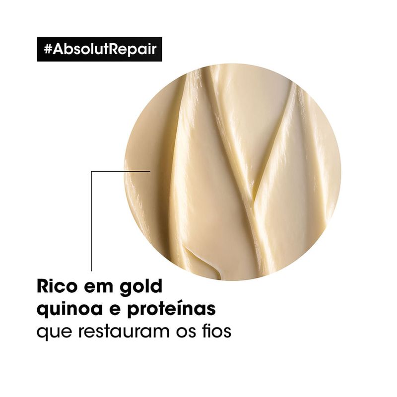 L'Oréal Professionnel - Máscara de Reparação Serie Expert Absolut Repair Gold Quinoa - 500g