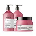 L'Oréal Professionnel - Kit Serie Expert Pro Longer - Shampoo 750ml + Condicionador 750ml + Máscara 500g
