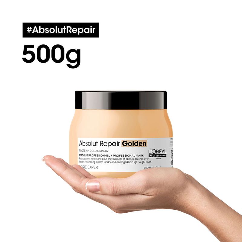 L'Oréal Professionnel - Máscara de Reparação Serie Expert Absolut Repair Gold Quinoa Golden - 500ml