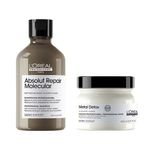 L'Oréal Professionnel - Kit Serie Expert Absolut Repair Molecular - Shampoo 300ml + Detox Máscara 150g