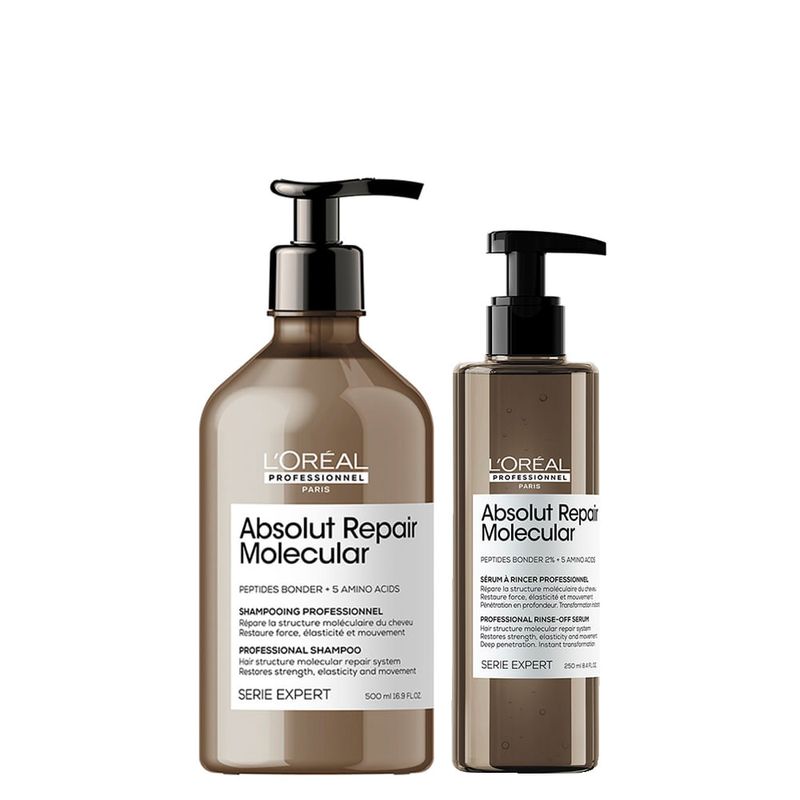 L'Oréal Professionnel - Kit Absolut Repair Molecular - Shampoo 500ml + Sérum 250ml