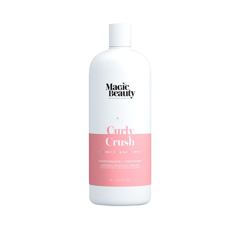 Kit Magic Beauty Curly Crush - Shampoo 1000ml - Condicionador 1000ml