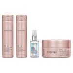 Kit Cadiveu Repair Solution - Shampoo 250ml - Condicionador 250ml - Máscara 200ml - Óleo Capilar Final Style 30ml