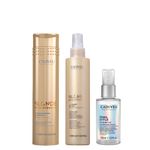 Kit Cadiveu Blonde Reconstructor Keeper - Shampoo 250ml - Óleo Capilar Final Style 30ml - Leave-In 200ml