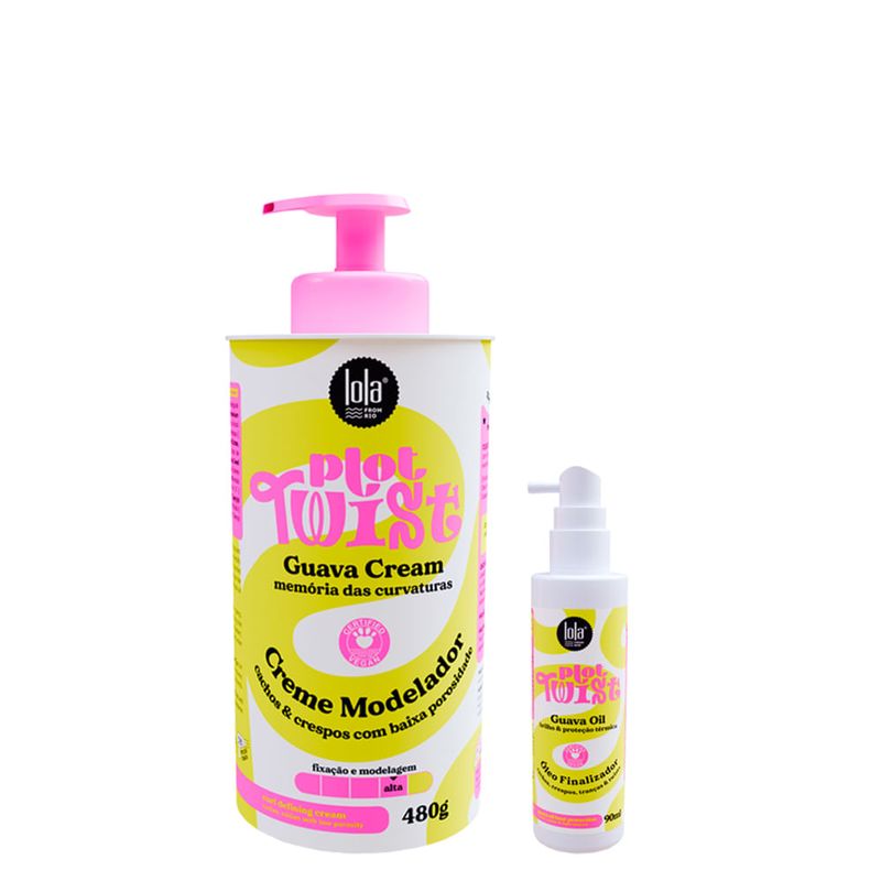 Lola Cosmetics - Kit Plot Twist - Óleo Capilar 90ml + Creme Modelador 480g