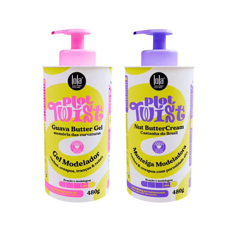 Lola Cosmetics - Kit Plot Twist - Gel Modelador 480g + Manteiga Modeladora 480g