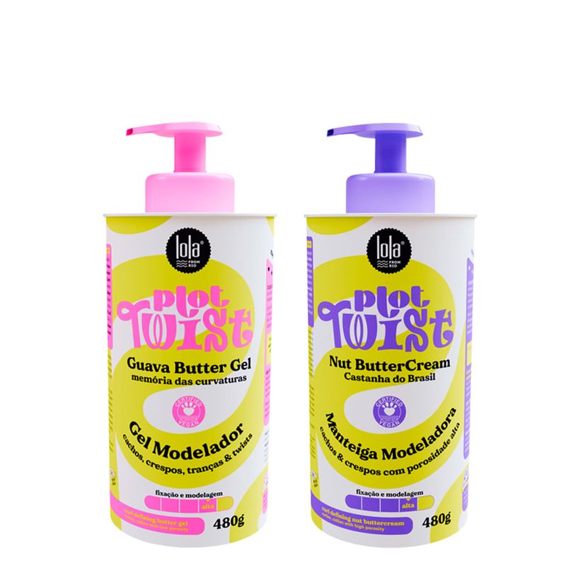 Lola Cosmetics - Kit Plot Twist - Gel Modelador 480g + Manteiga Modeladora 480g
