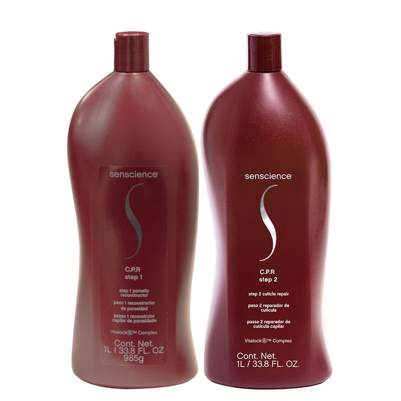 Senscience - Kit Tratamento de Reconstrução CPR - Step 1 1000ml + Step 2 1000ml