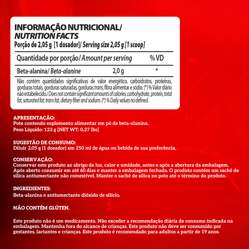 Integralmédica - Beta Alanina em Pó 123g