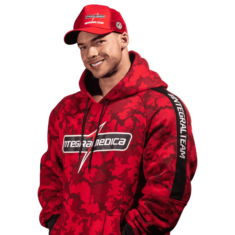 Integralmédica - Hoodie Red Camouflage Tam G